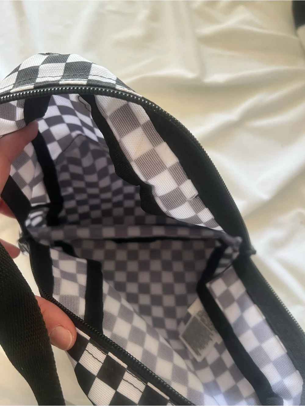 Vans Checkerboard Mini Backpack - Black & White